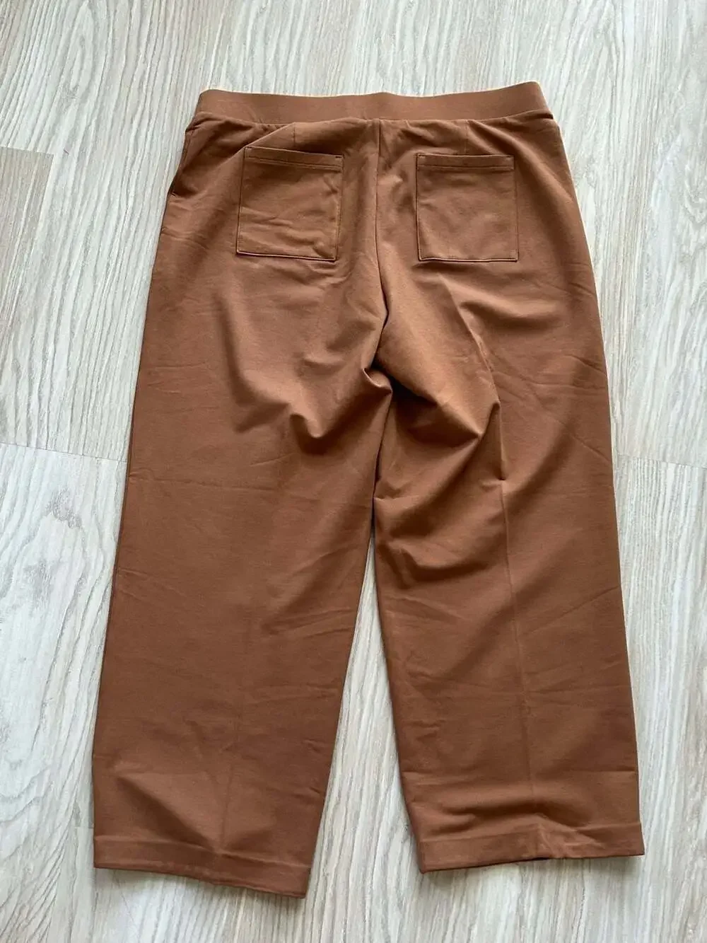 Pure Jill Affinity French Terry Pull-On Wide-Leg Petite Pants